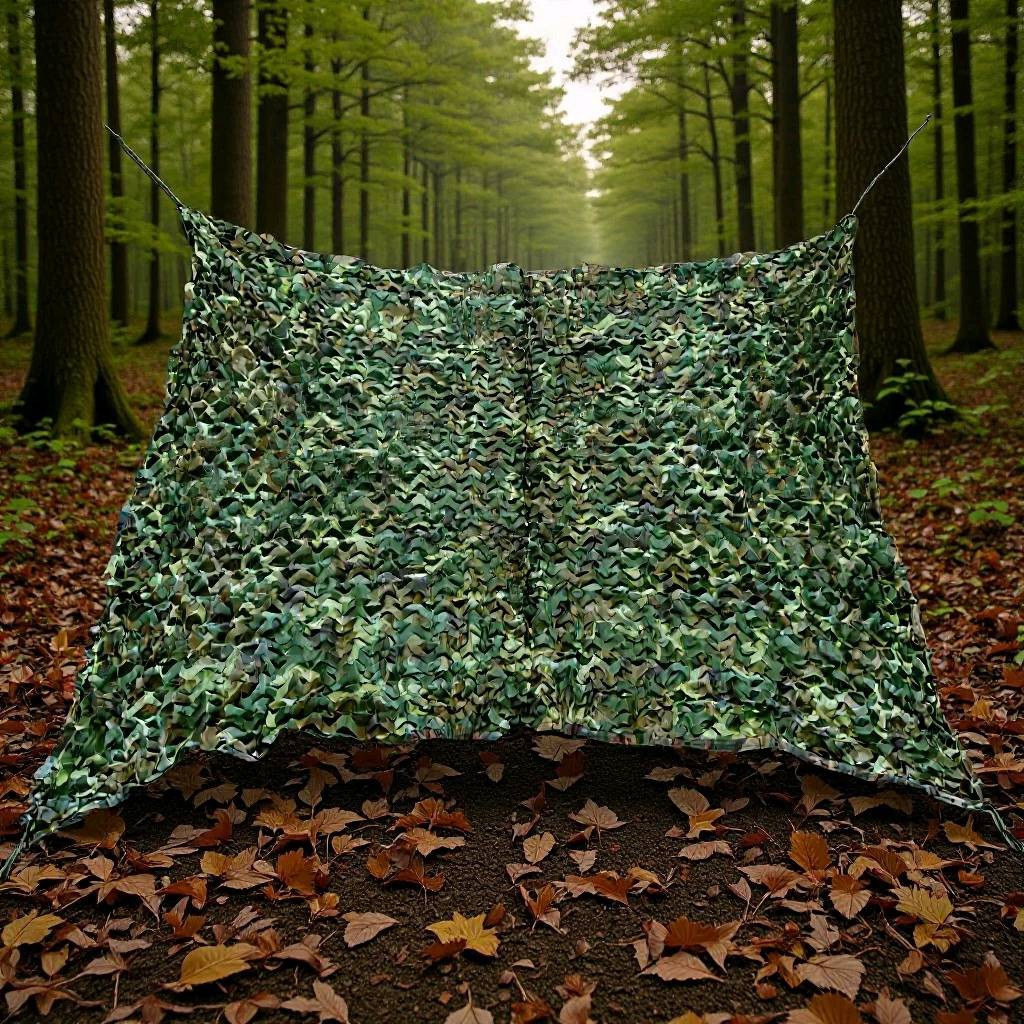 Directly Supplied from the Manufacturer, Double-Sided Printed Camouflage Net for Decoration, Sunshade, Camping, Outdoor Anti-Drone Photography, and Sunshade Net