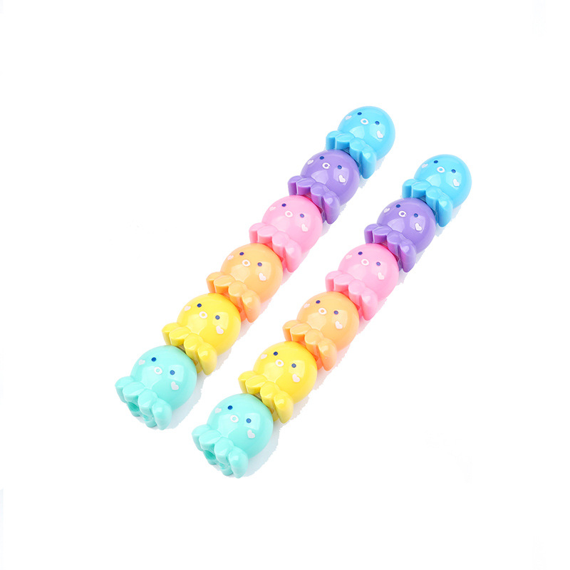 Hemo New Creative Cute Cartoon Octopus Building Blocks Glow Pen Wholesale Octopus Journal Pen Wholesale