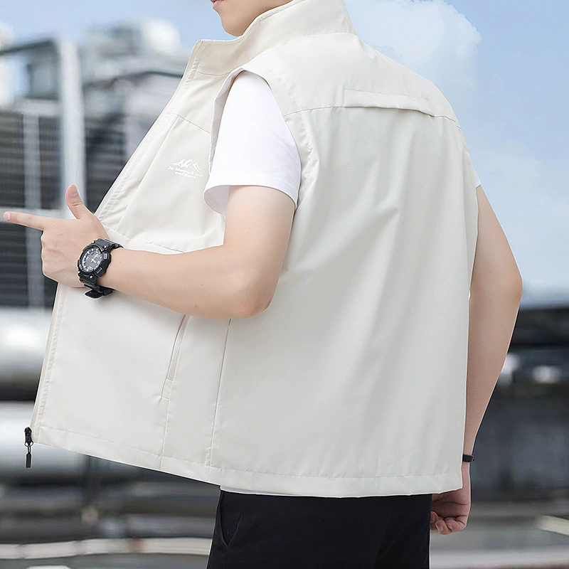 Весенняя и осенняя мужская тонкая рыбалка жилет на свежем воздухе молодежный дизайн плечо жилет жилет куртка мужской