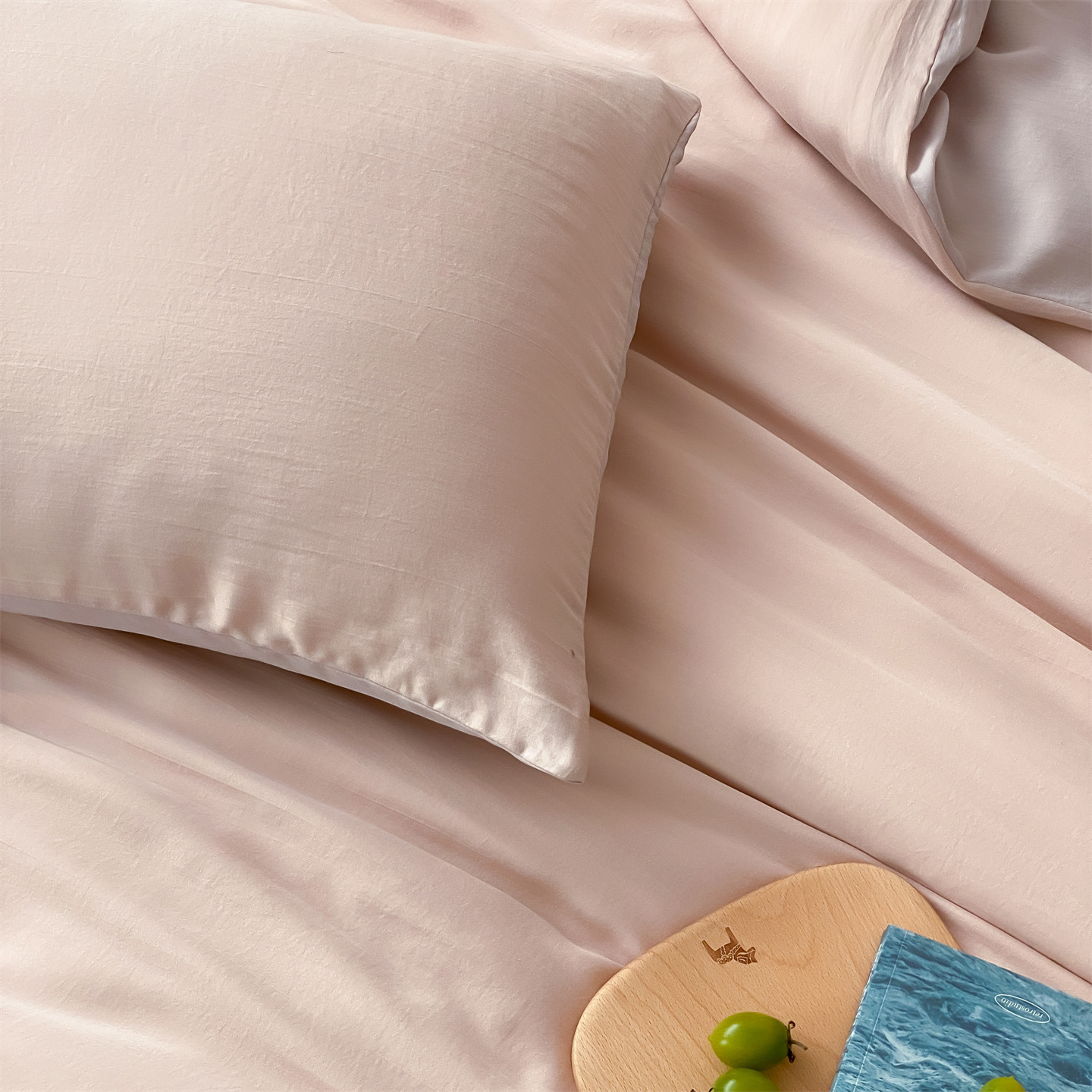 Conjunto de cama lenzing tencel com capa de edredão e lençol_voghion.com