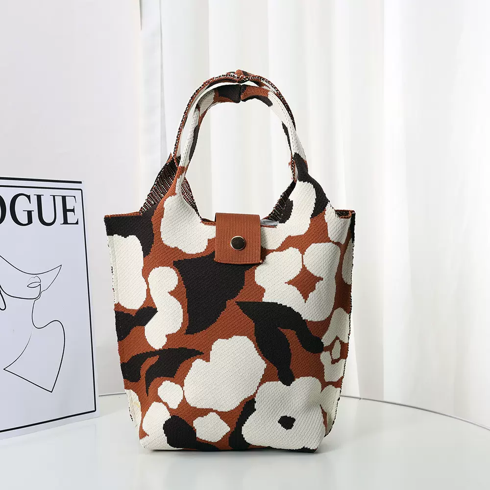 2024飞织包托特包新款时尚手拎包大容量女学生休闲购物袋厂家水桶