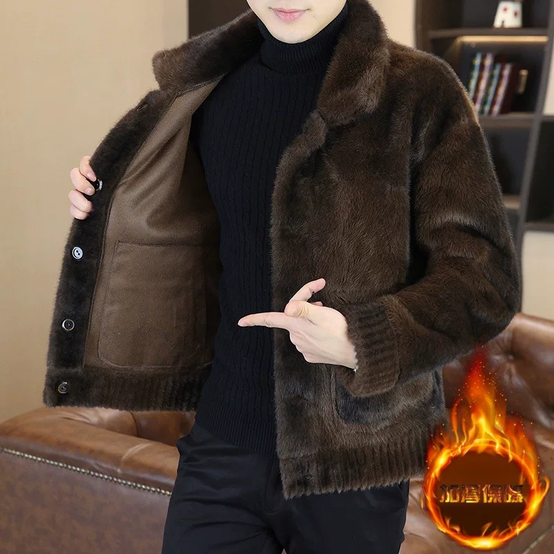 Double-sided keep warm jacket, 30-50 years, western style, increased thickness