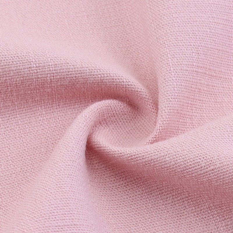 Venta al por mayor primavera y verano moda algodón y tela de lino lavado algodón alto Algodón elástico imitación Lino pantalones de los niños ropa casual tela