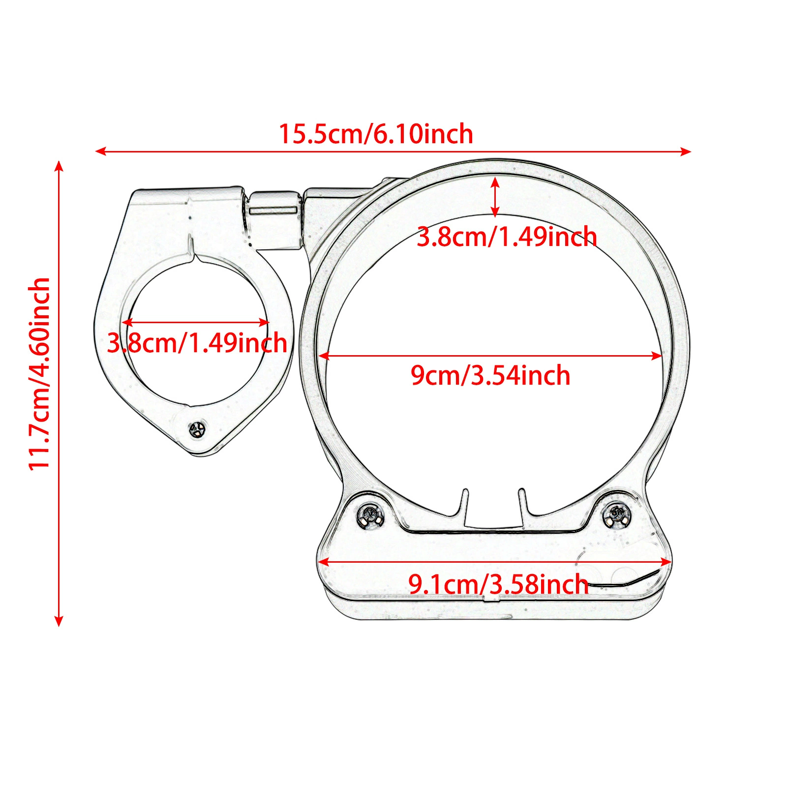 Suitable for Harley XL883/1200C/N/L/R X48 modified side meter bracket bracket bracket