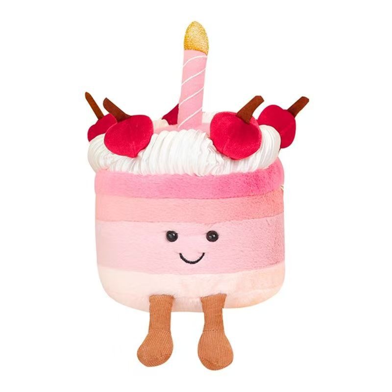Bolo de cereja 20cm / Modelo completo com três padrões (siga a coleção para receber um saco de pó)