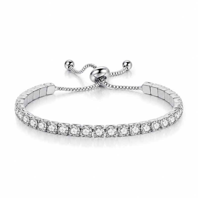 Full Diamond Tennis Chain Luxury High-End Claw Chain Copper Inlaid Zircon Adjustable Bracelet Fashion Unisex Jewelry Accessories Wholesale Full Diamond Tennis Chain Luxury High-End Claw Chain Copper Inlaid Zircon Adjustable Bracelet Fashion Unisex Jewelry Accessories Wholesale