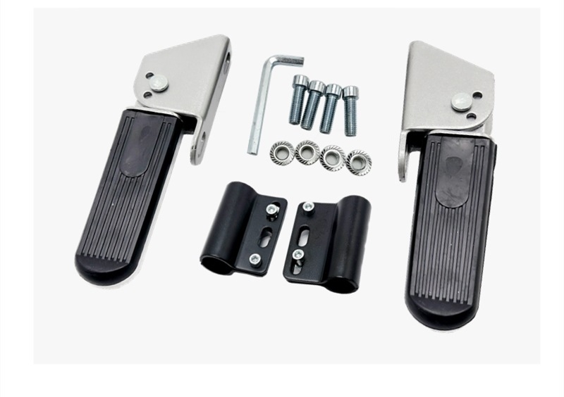 Electric Vehicle Scooter Bumper Footrest Bumper with Adjustable Footrest Pedal Electric Motorcycle Accessories