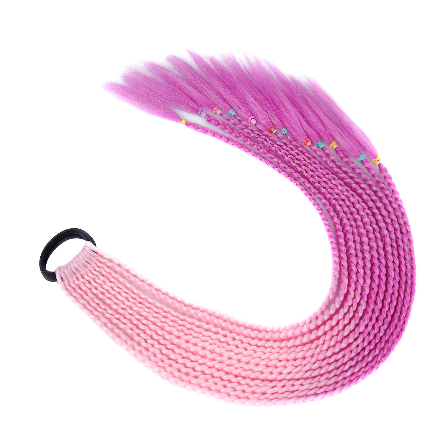 Cola de caballo B42# Rosa claro + morado