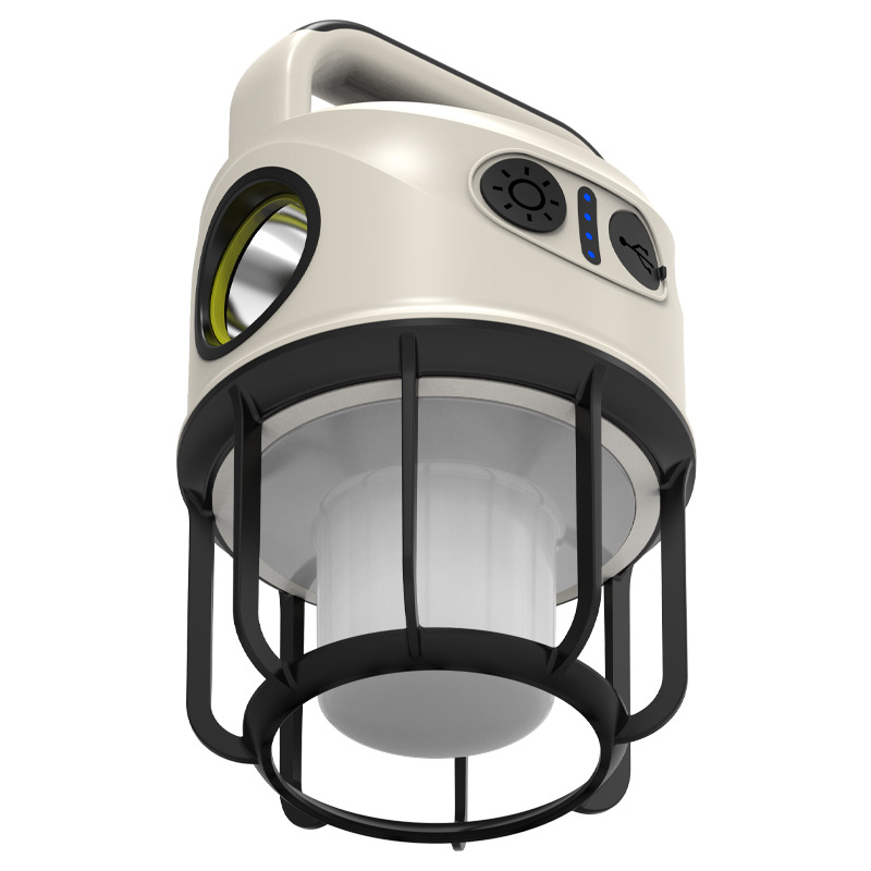 Transfronterizo nuevo multi-funcional al aire libre camping luz USB de carga de doble fuente de luz al aire libre reflector puesto de luz de la noche luz del mercado