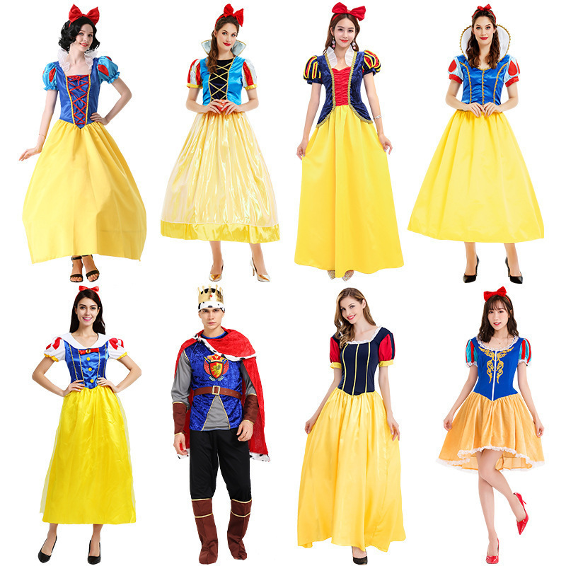 The same Snow White dress for adults, Zhu Shanshan's same style prince costume, and the Seven Dwarfs costume