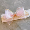 Advanced children's headband with bow, hair accessory, Korean style, high-quality style