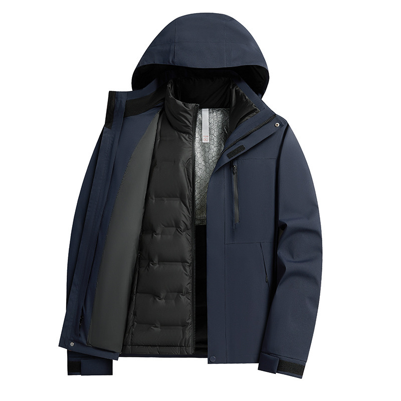 90 White Duck down Jacket for Men and Women, Winter Two-Piece Set, Taped Seams, Outdoor Waterproof, Warm, Lightweight Travel and Mountaineering Clothing 90 White Duck down Jacket for Men and Women, Winter Two-Piece Set, Taped Seams, Outdoor Waterproof, Warm, Lightweight Travel and Mountaineering Clothing