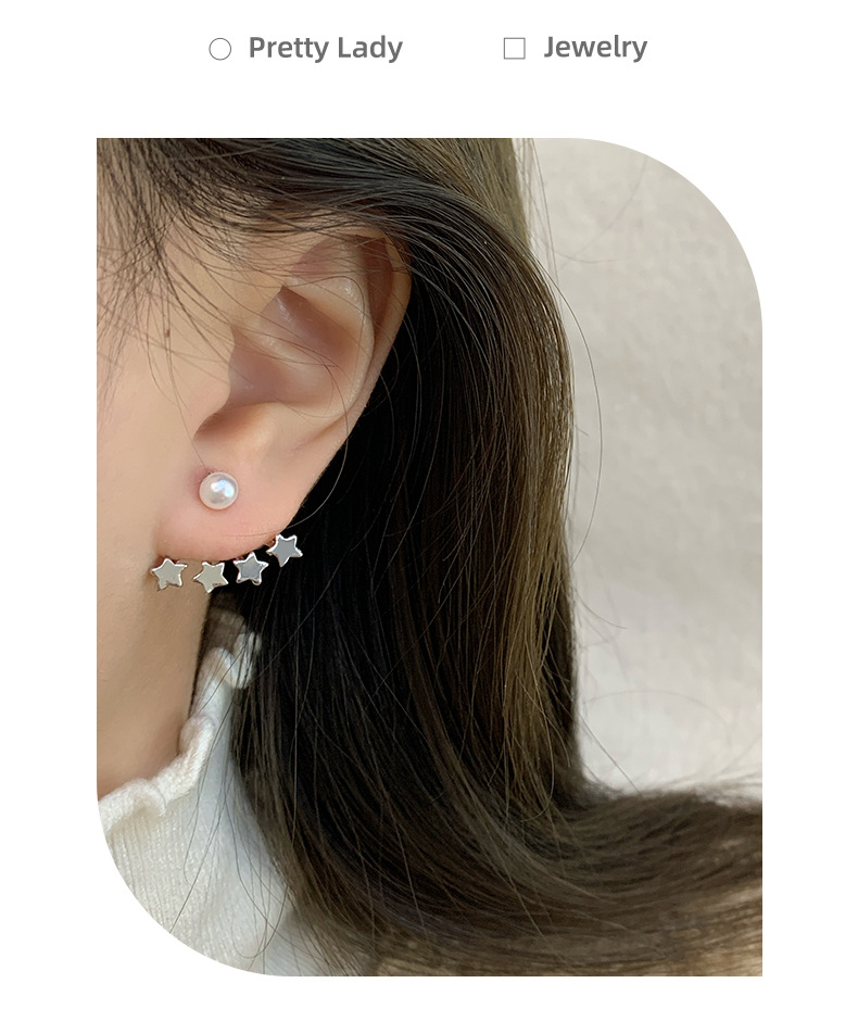 Star, Heart Shape, Bow Knot Pattern All Seasons Season Women's Gender 1 Pair Elegant Simple Style Classic Style Star Heart Shape Bow Knot Plating Alloy Silver Plated Ear Studs