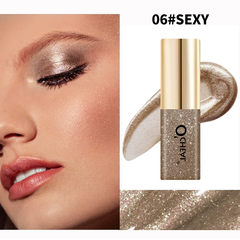 Small eyeshadow highlighter, 7 shimmering colors, 3.5 g compact tube