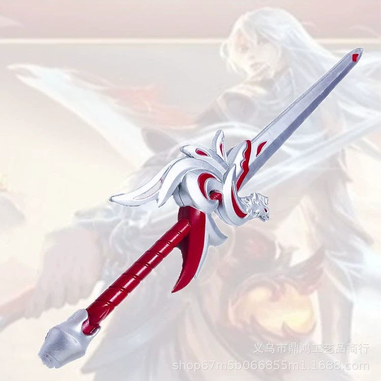 Игра Оружие Король Ли Бай Фэн Меч Цю Хуана Большой меч PU Меч Косплей Анимация Реквизит для фильмов