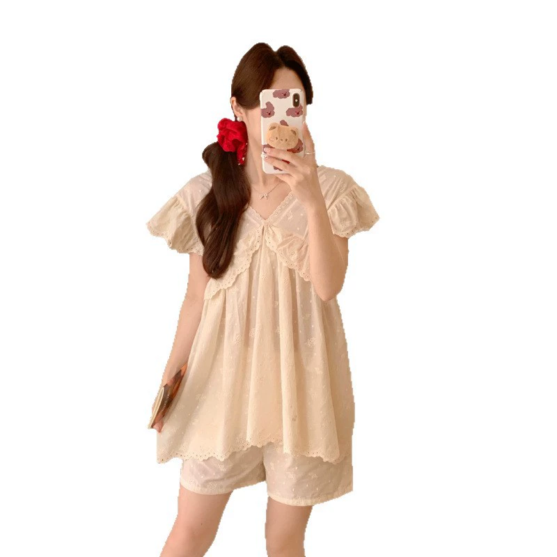 (Cross-border trading), cute lace pijama, set, lace dress