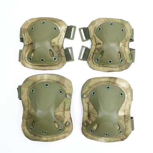 Field Outdoor Knee Elbow Tactical Gear Set for Men Military Fans - Ground Crawling Training Equipment Cycling Protection Four-Piece Set