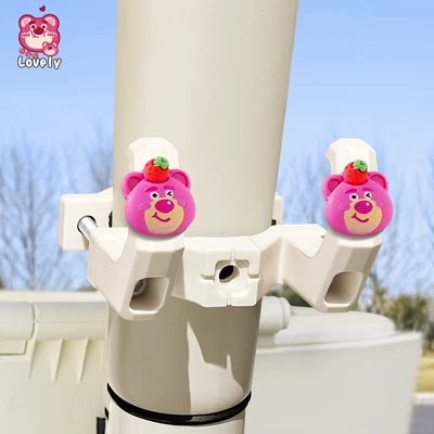 Hook Gadget — Other Electric Vehicle Accessories - column-style-double-hook-strawberry-bear