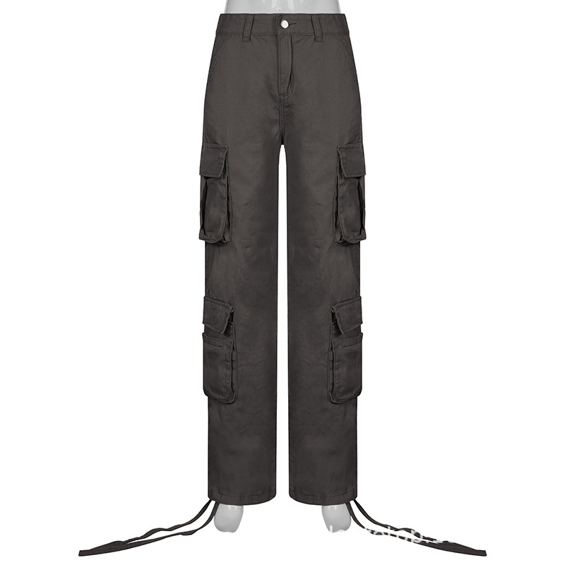 American Street overol verano de las mujeres 2022 transfronteriza europea y americana Vibe estilo nuevo funcional sueltos pantalones casuales mujeres