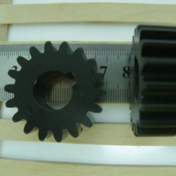 现货塑料黑色pom赛刚尼龙平面直齿轮2M模18齿高精度耐磨高温