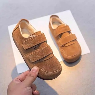 Children's cotton shoes 2023 autumn and winter fleece-lined girls' two-cotton shoes fleece-lined warm plush shoes boys' Tods outer shoes