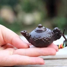 越南沉香木雕茶壶挂件文玩手把件男士小把玩实木随身把把壶钥匙扣