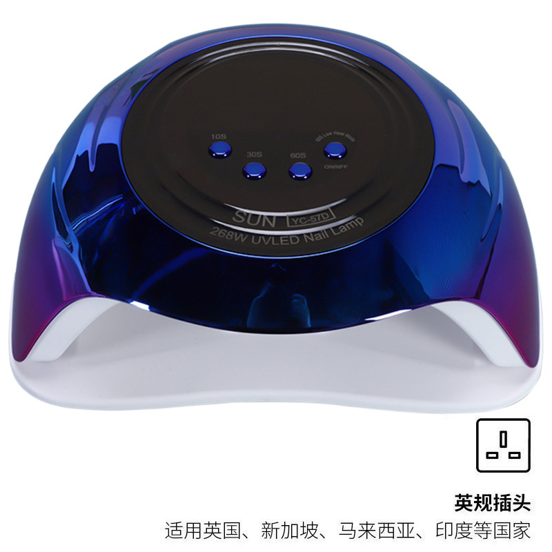 Color azul violeta - enchufe estándar británico (aplicable para el Reino Unido, Singapur, Malasia, India y otros países)