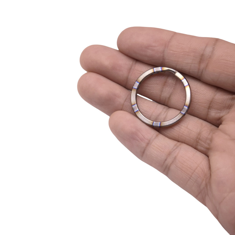 チタン合金キーホルダーキーリング純チタンキーホルダーメーカー卸売り10-35mm多目的錆びないリング|undefined