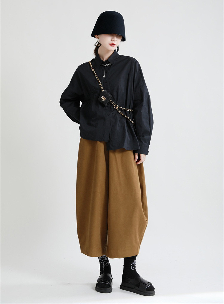 Title 9, Nuovi Pantaloni Casual Giapponesi Retro Spazzol...