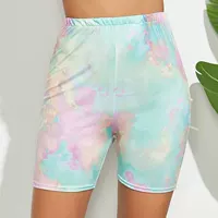 Летние модные велошорты для города, обтягивающие, цвет Blue/Azure/Light green, размеры S-XL
