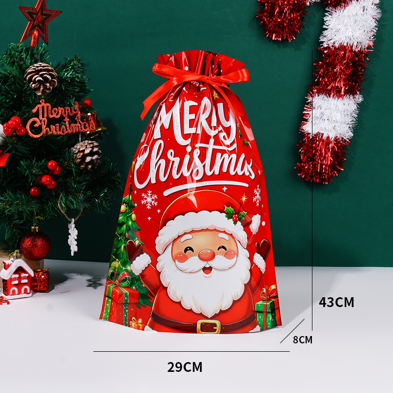2026 nuevas bolsas de regalo de calcetines de Navidad embalaje de dulces autosuficientes bolsas de regalos de vacaciones creativas bolsas de aperitivos