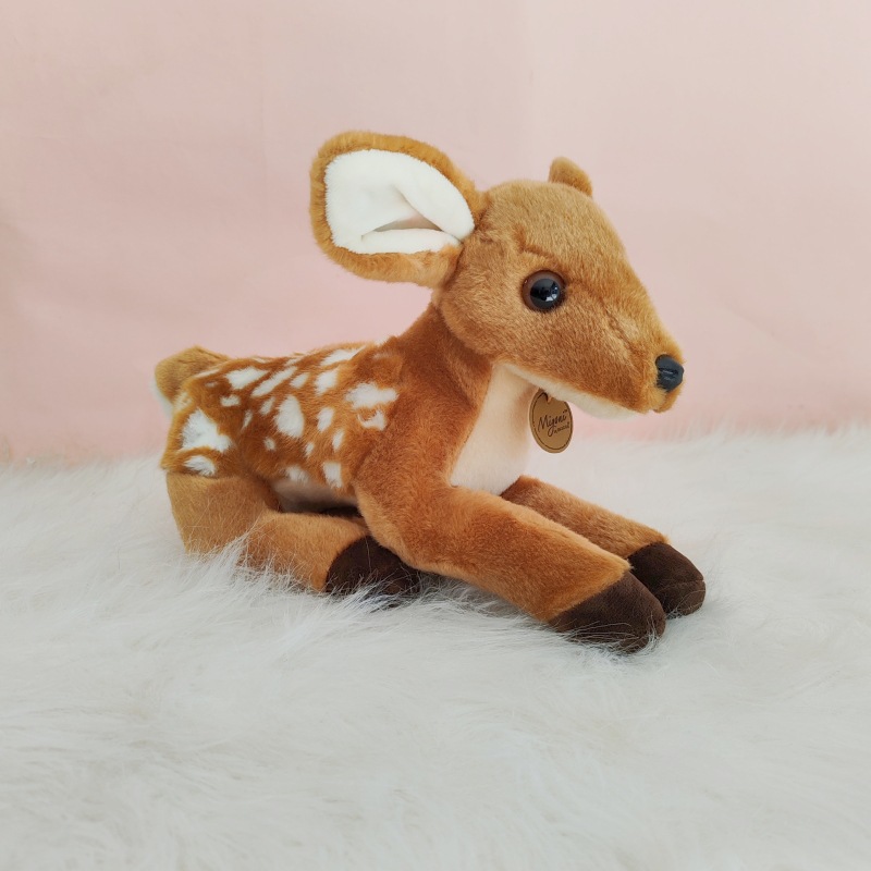 Aurora jirafa peluche cervatillo muñeca con soporte muñeca muñeca regalo de cumpleaños decoración transfronteriza