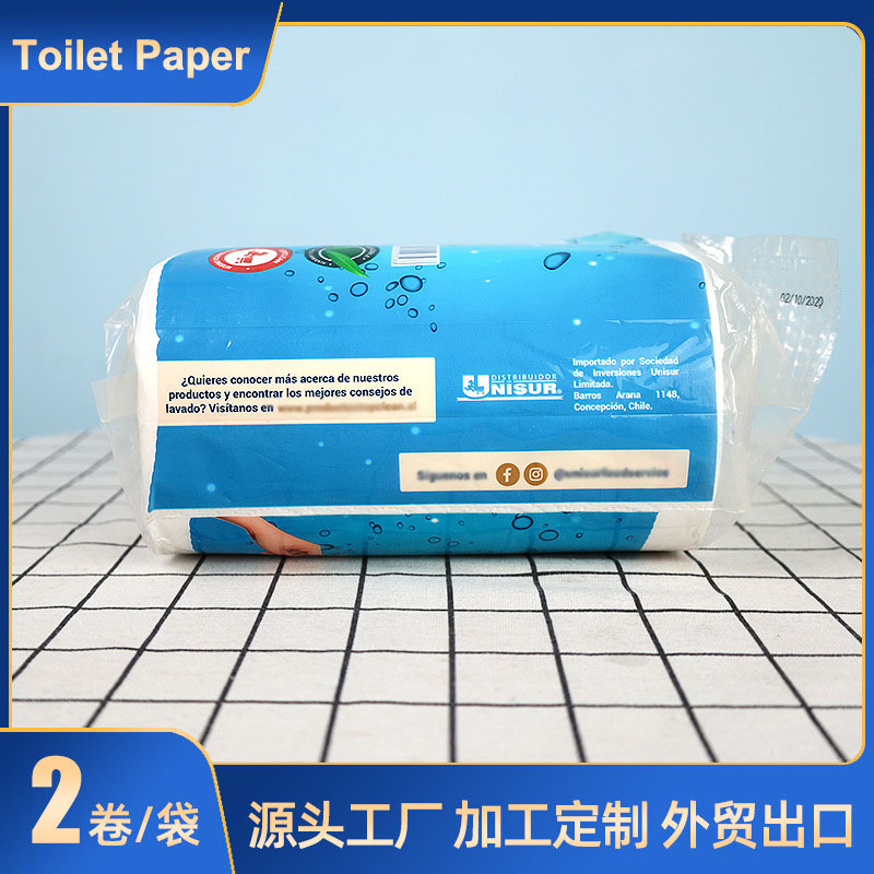 Fábrica al por mayor comercio exterior exportación papel higiénico rollo de papel pulpa de madera nativa papel higiénico papel toilet papel con núcleo rollo