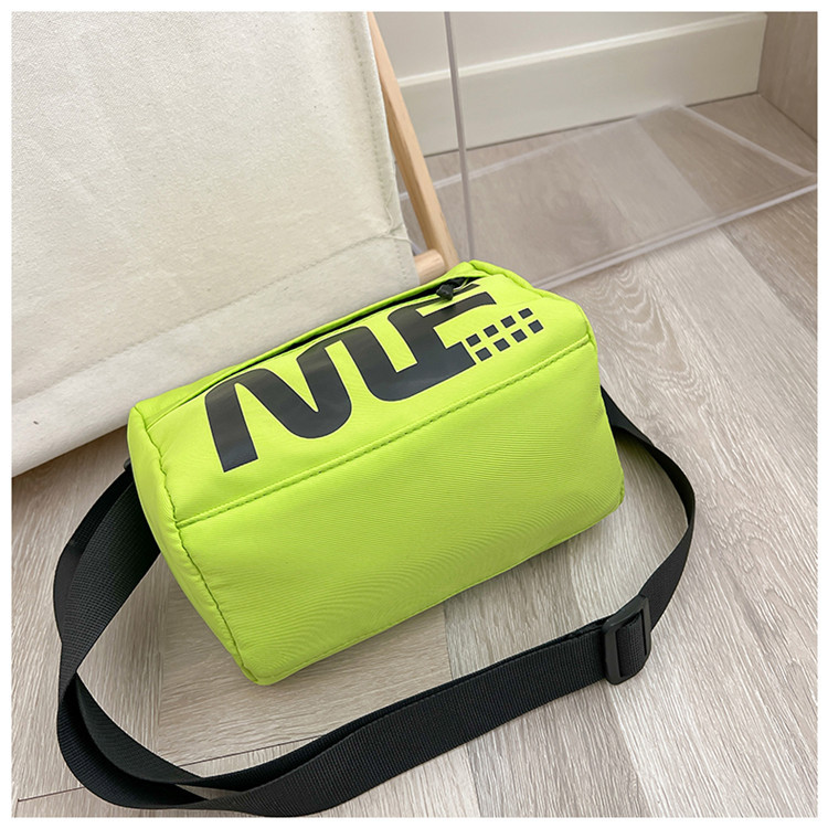 Unisex Small Oxford Cloth Solid Color Cute Sports Square Zipper Crossbody Bag display picture 24