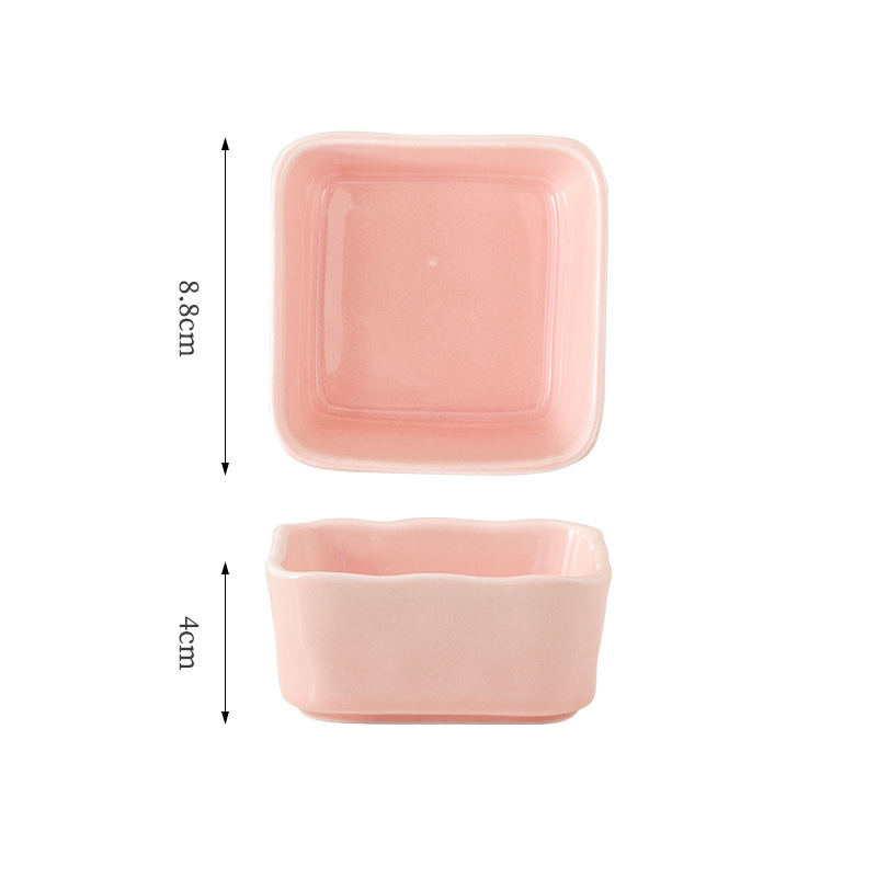 陶瓷方形小碟子蘸料碟日式味碟火锅蘸料碗商用创意烤肉调料碗|undefined