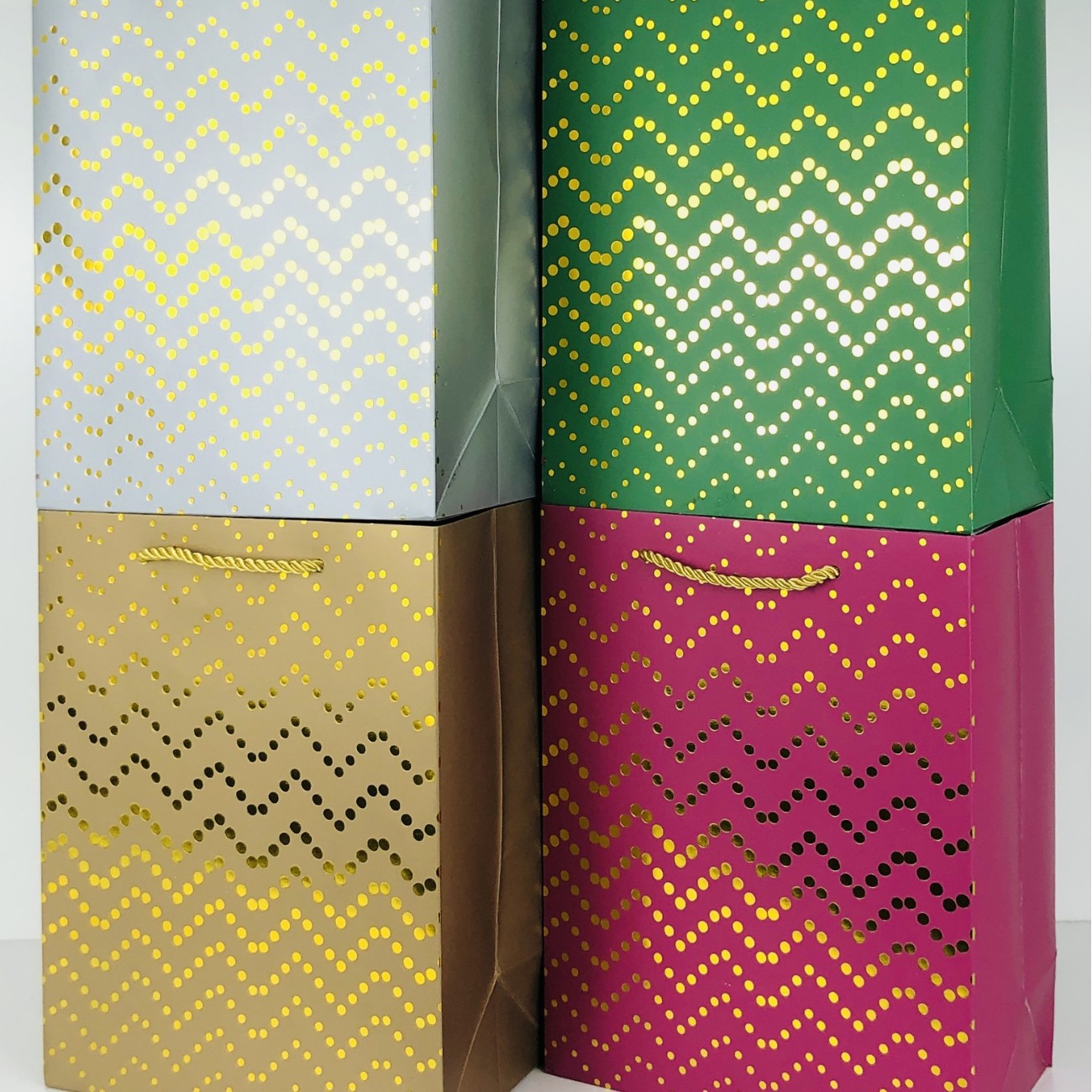 现货单色烫金系列手提袋礼品袋购物袋跨境专供源头工厂