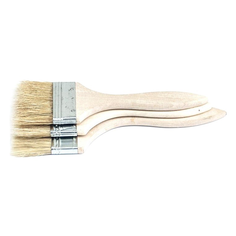 1-4 pulgadas mango de madera hoja de cepillo pegamento cerdo templo pintura cepillo FRP cepillo de pintura desechable herramienta de pintura cepillo