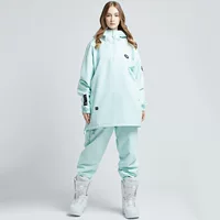 Зимний новый корейский лыжный костюм мужской и женский костюм открытый шпон ветрозащитный пуловер пара лыжная одежда