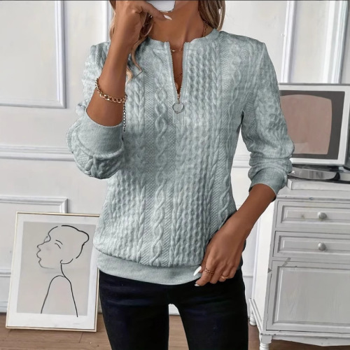 2024 Cross-border Amazon TikTok Bestselling Women's Hooded Sweatshirt Four-in-One Fleece Casual Hoodie Zip-up Hoodie