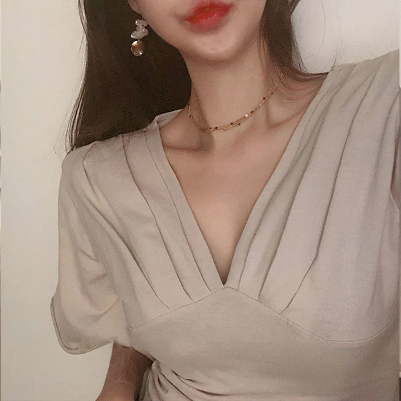 South Korean simple necklace multi-layer necklace personality temperament short clavicle chain