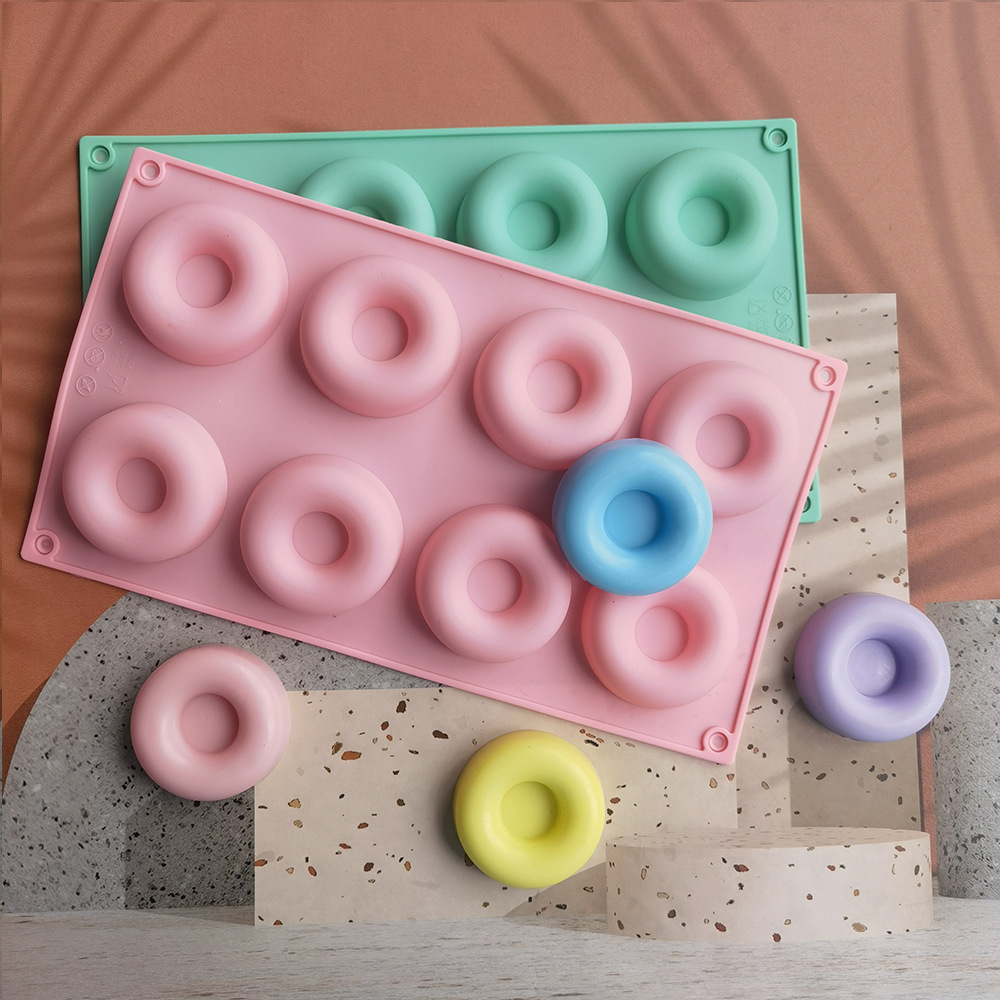 8 donuts 420 galletas dulces molde de silicona molde de pastel de mousse molde de gelatina