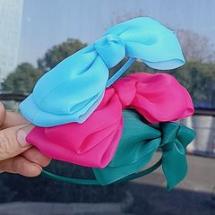 New Style Small Gift Children Bow Headband Lace Chiffon Princess Colorful Headband Student Festival