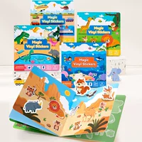 Книга с наклейками, детская наклейка для детского сада, игрушка, Amazon, 3–6 лет