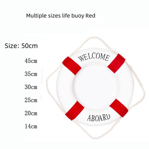 Lifebuoy Wall Decor, Mediterranean Style Wall Decor, Creative Ocean Style Fabric Home Wall Hanging