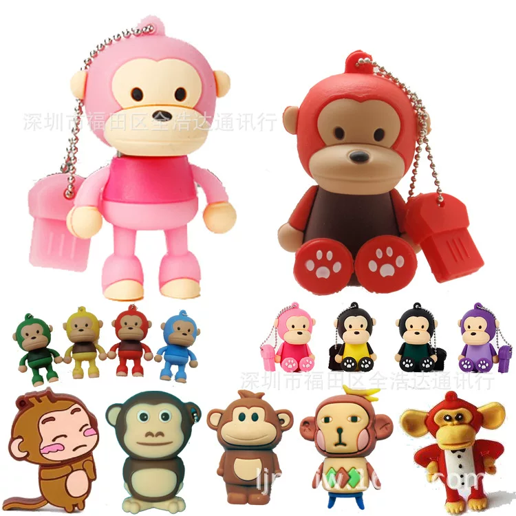 Карикатурная маленькая USB флешка, кукла, Король Обезьян