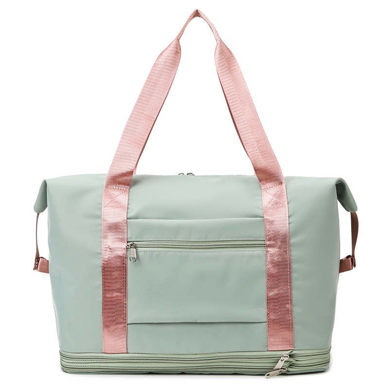 Nueva bolsa de deportes y fitness, bolsa de viaje separada en seco y húmedo, bolsa plegable, bolsa de embarque portátil, bolsa de almacenamiento de equipaje al aire libre