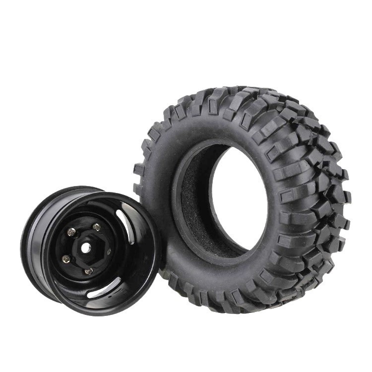 1/10 caucho simulación escalada neumático 4 unids 1,9 pulgadas modelo de coche 96mm D90 F350 SCX10