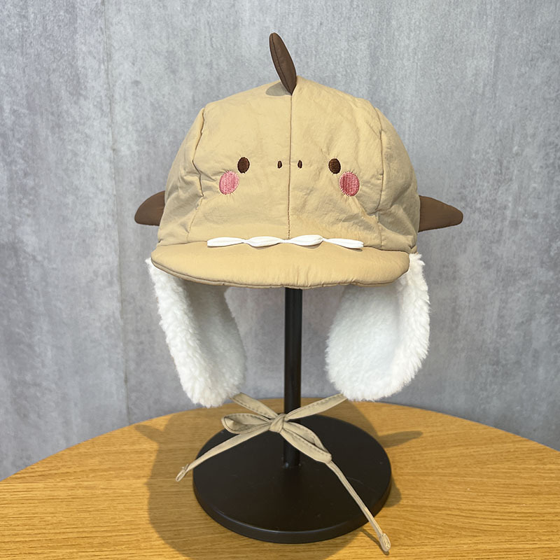 Sombreros para niños de dinosaurio caliente invierno gorras de rayos para bebés casuales lindos gorras de protección de oídos para niños y niñas con gorras de terciopelo