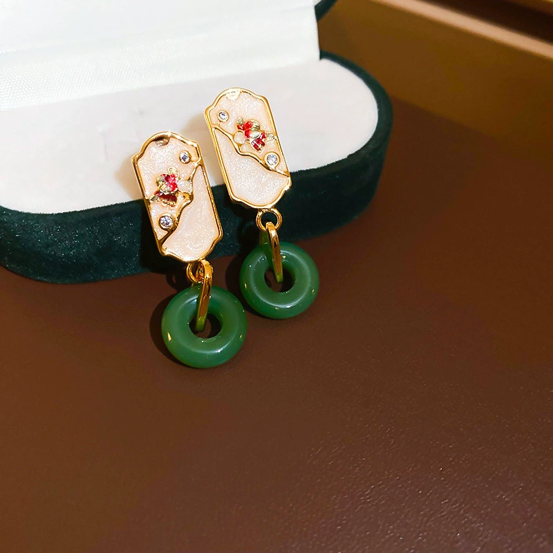 Серебряная игла, летние универсальные серьги с цветочным дизайном, стиль легкой роскоши, высокого качества, оптовая