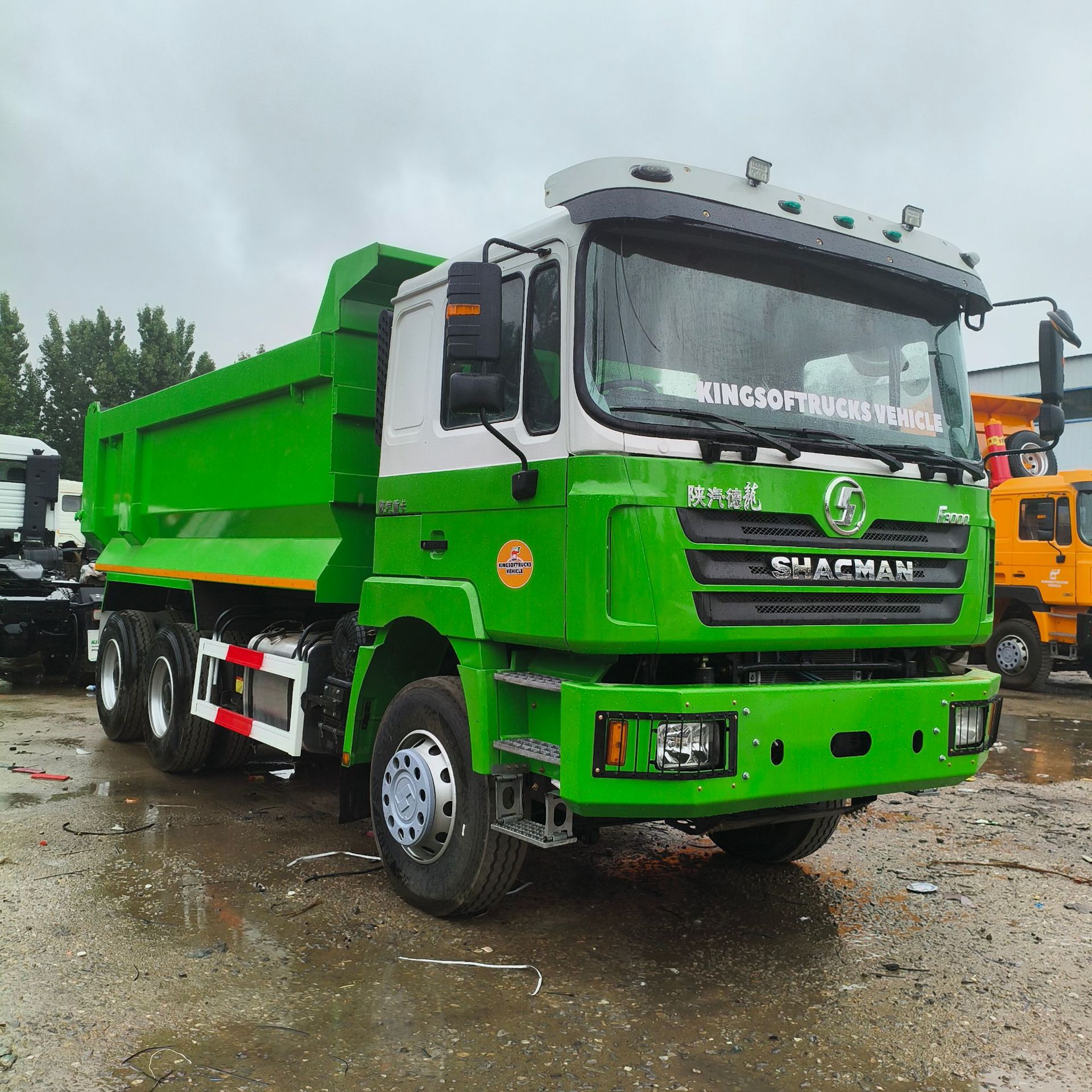 Used Dump Truck for Export, Shaanxi Automobile Delong F3000 6X4 Rear Eight-Wheel Dump Truck with Weichai Engine